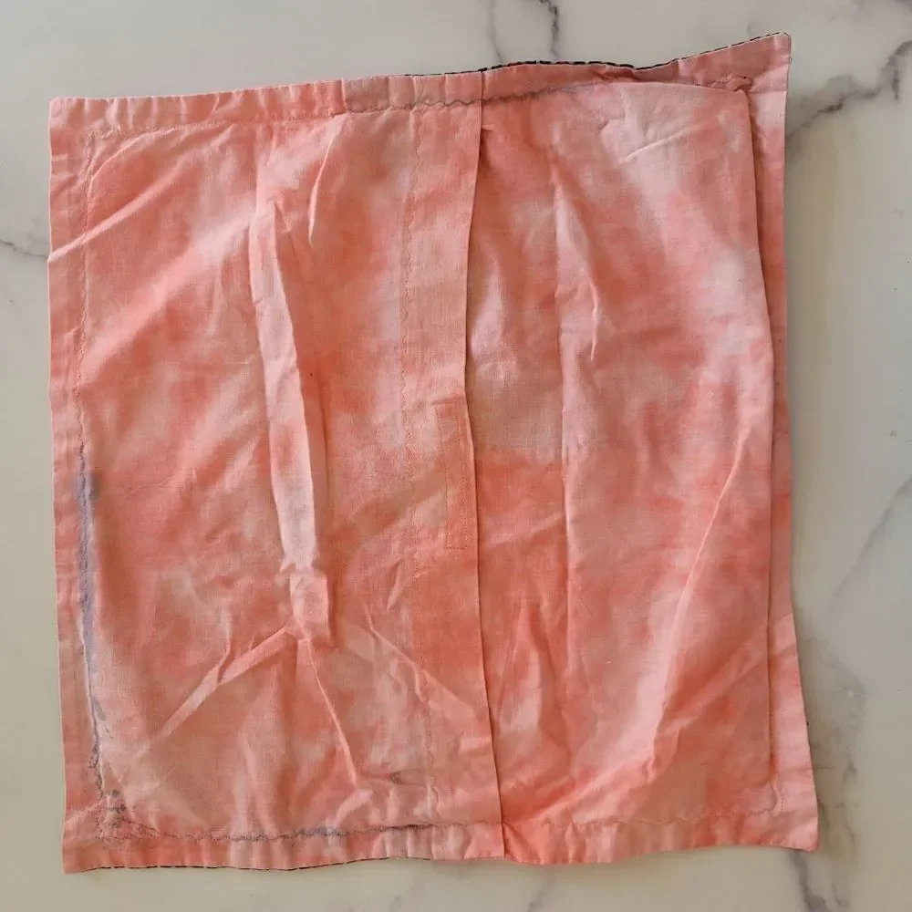 90s western hairstylist pillow sham cover scissors salon decor floral pink bronz